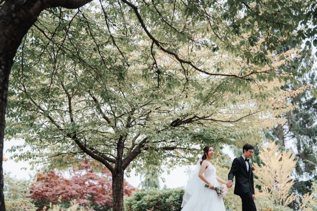 Chloe and Marco at St. Clare of Assisi